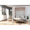 Bestar Cielo 60W 59W Full Murphy Bed, Rustic Brown & White 80183-000009 - alternate 6